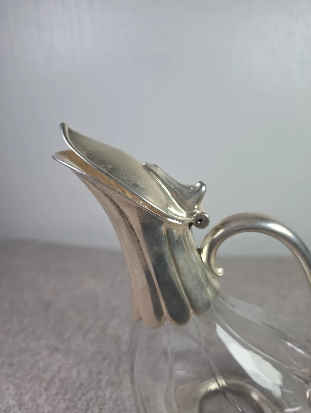 Vintage Duck Shaped Wine Decantor Or Claret Jug